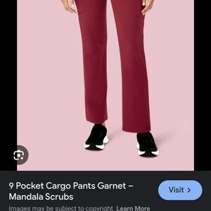 Mandala scrub set Garnet color